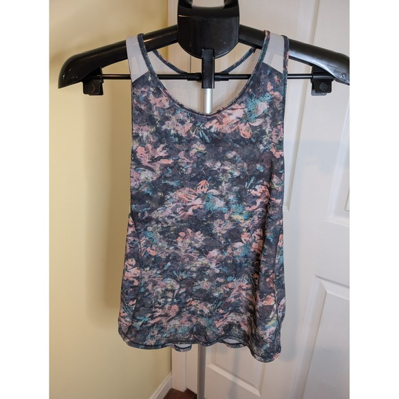 Lululemon Tops - Lululemon Sculpt Tank Top Women 4 Dappled Daze Multi Mesh Back Racerback Active